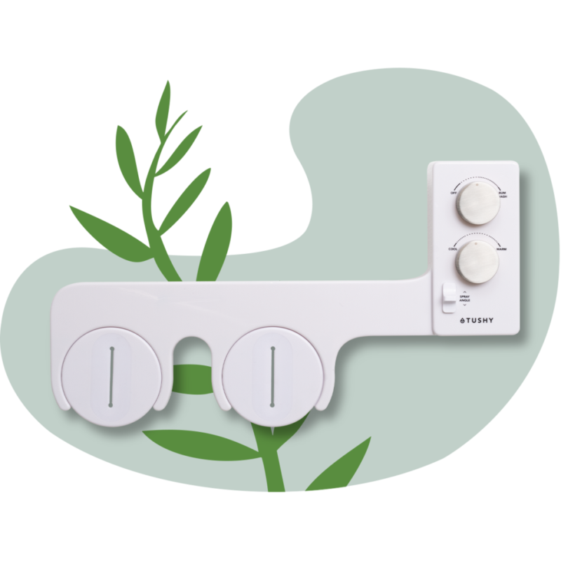 top view of the Tushy Spa 3.0 bidet with controls uninstalled