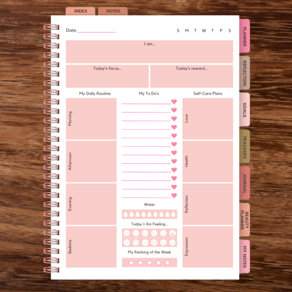 Glow & Grow Glam Self-Care Planner - Image 2